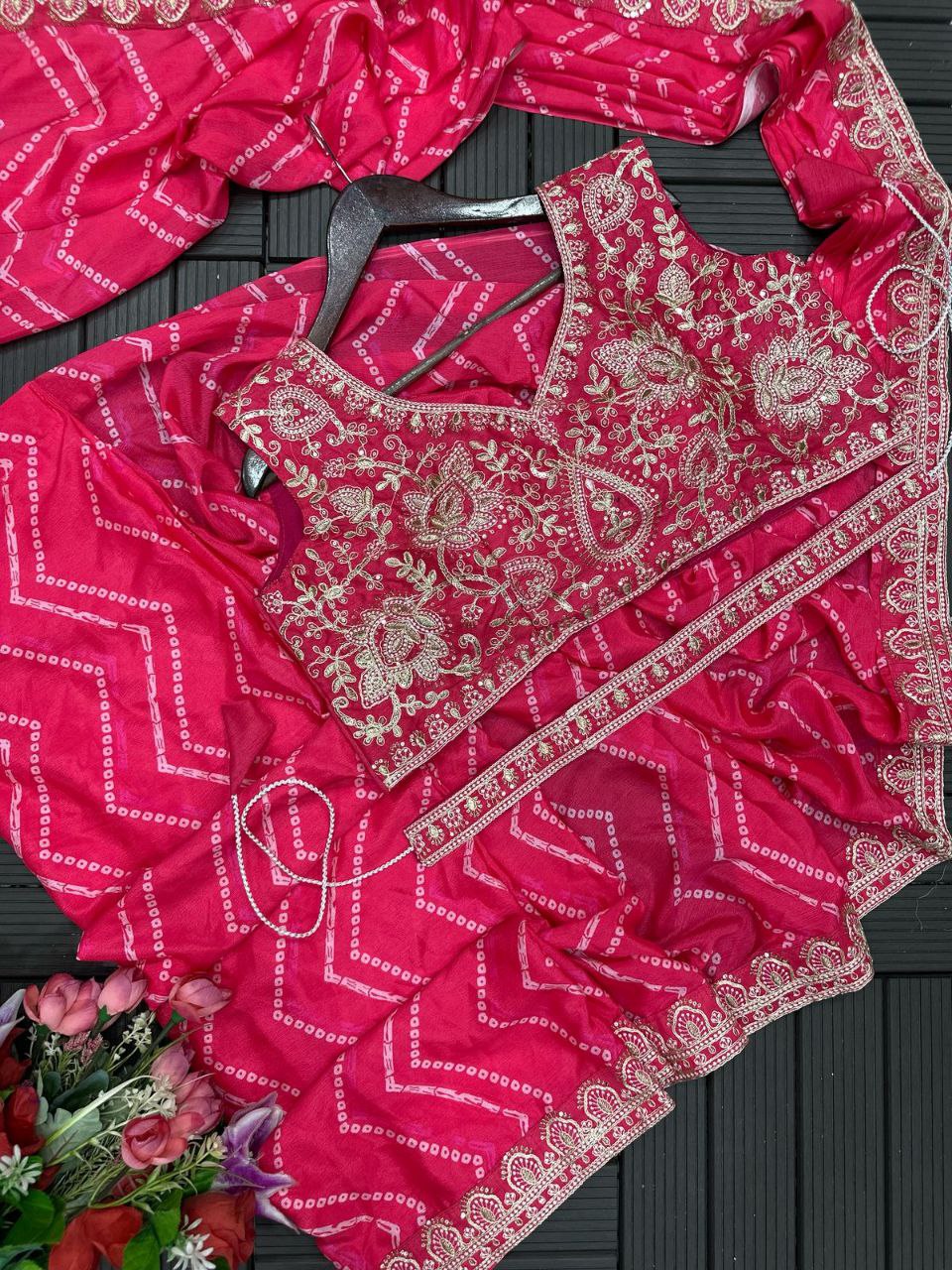 New Super Trending Desighner Embroidery Sequence work ready to wear saree