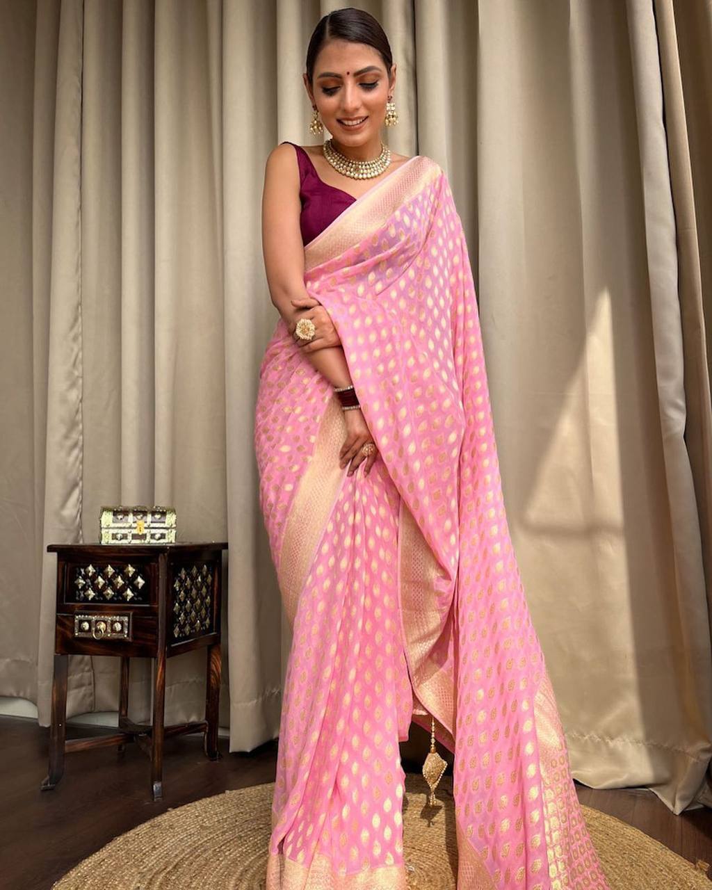 Ethnic Woven Design Zari Banarasi Saree