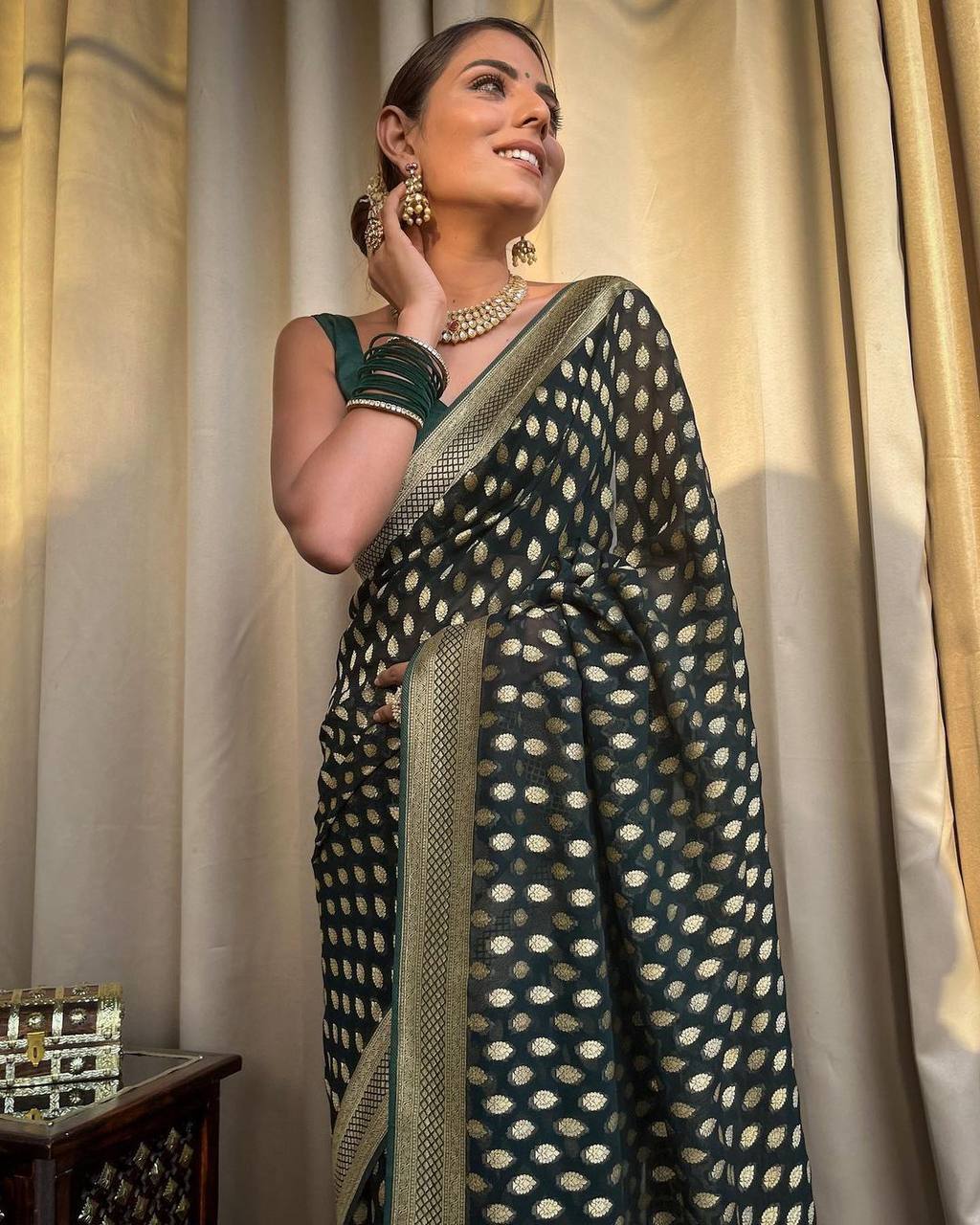 Ethnic Woven Design Zari Banarasi Saree