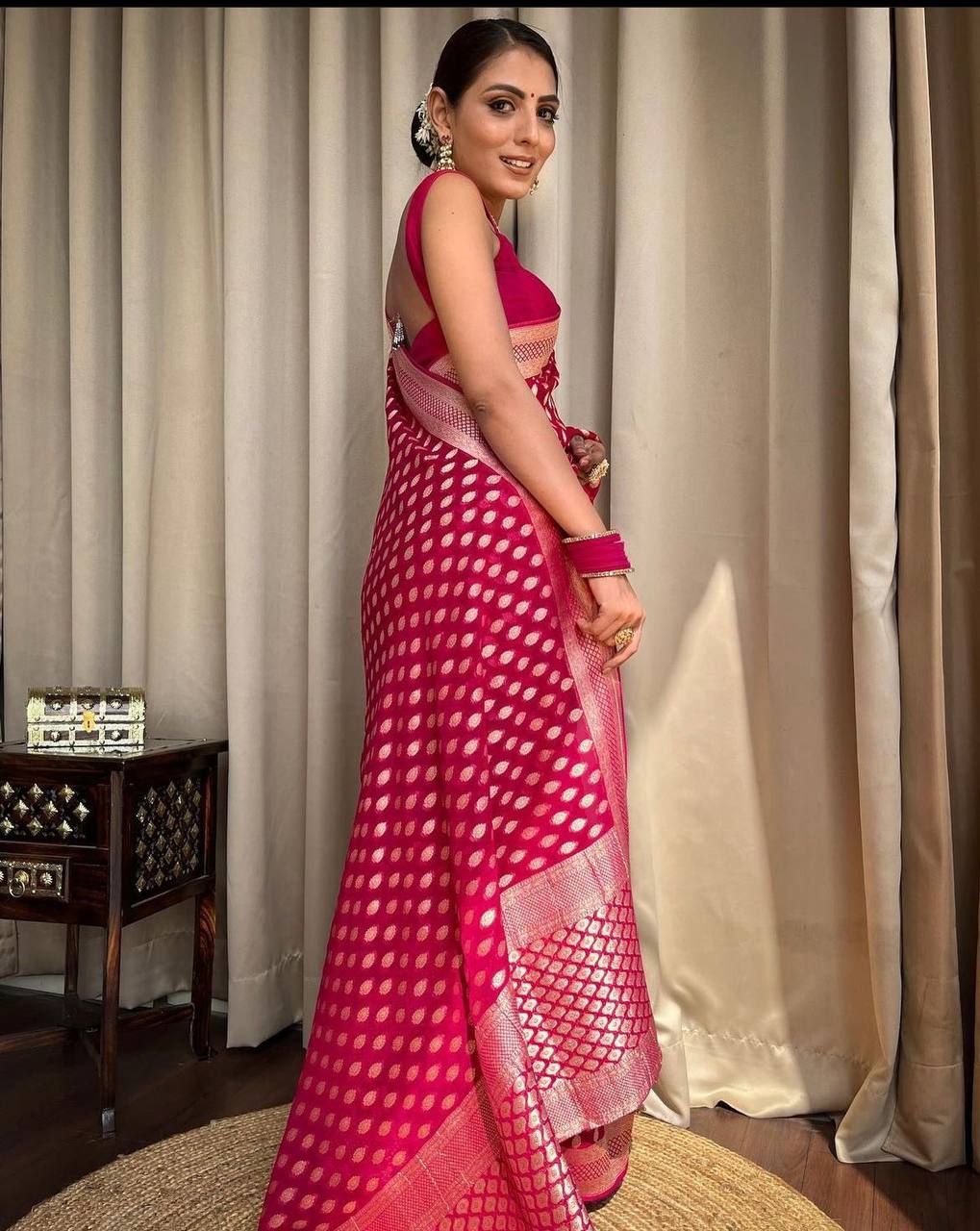 Ethnic Woven Design Zari Banarasi Saree