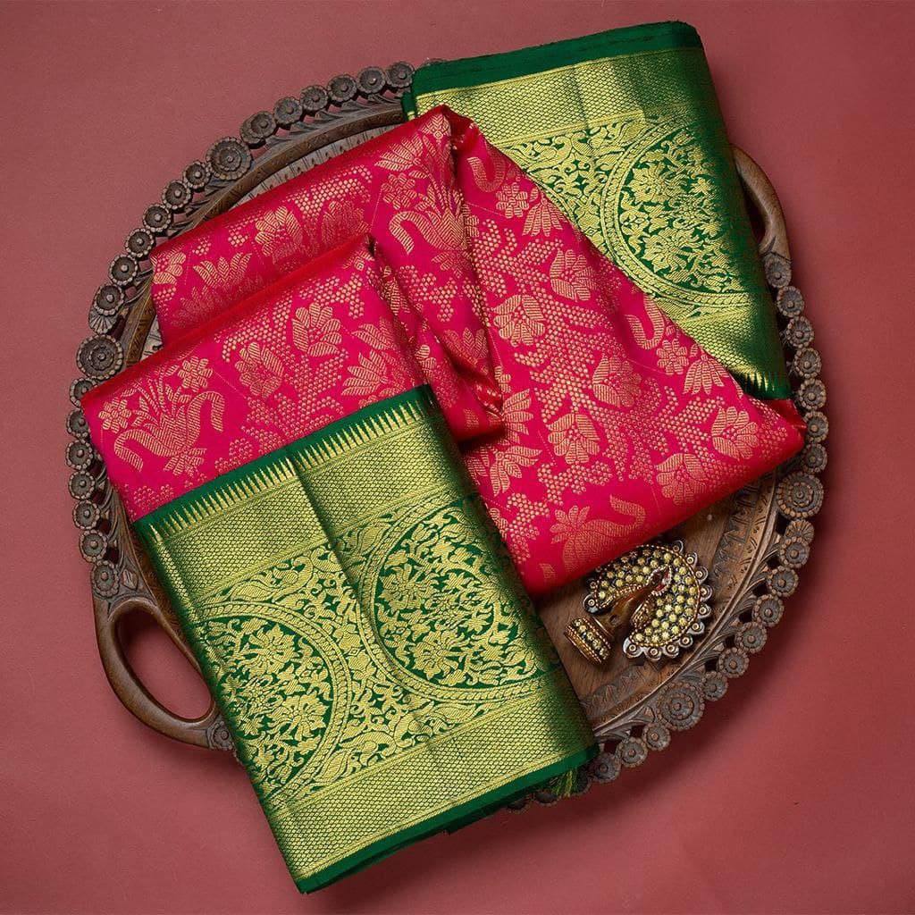 Self Design Banarasi Pure Silk Saree